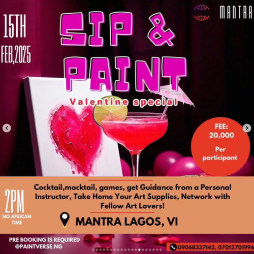 15 Feb. 2025, Sip & Paint Valentine Special