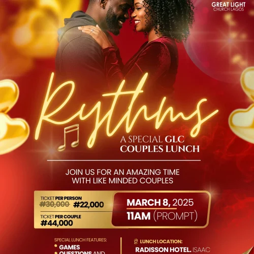 08 Mar. 2025, Rhythms (A Special GLC Couples Lunch)