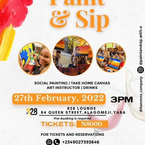 27 Feb. 2022, Paint & Sip with O.