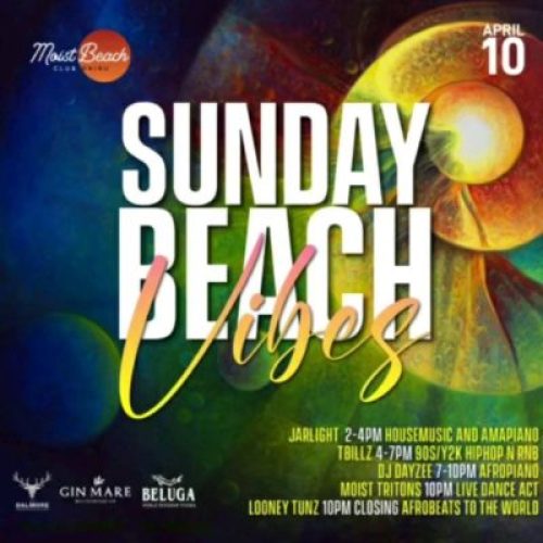 10 Apr. 2022, Sunday Beach Vibes…The All-day party Vibe of Lagos!