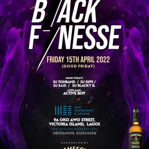 15 Apr. 2022, Black Finesse with 355 Restaurant