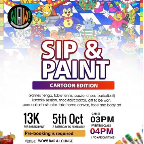 05 Oct. 2024, Sip & Paint – Cartoon Edition