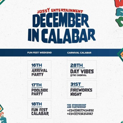 16 – 18 Dec. 2022, December in Calabar