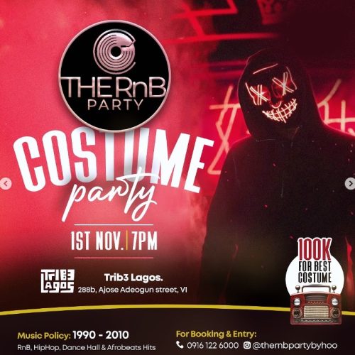 01 Nov. 2024, The RnB Costume Party