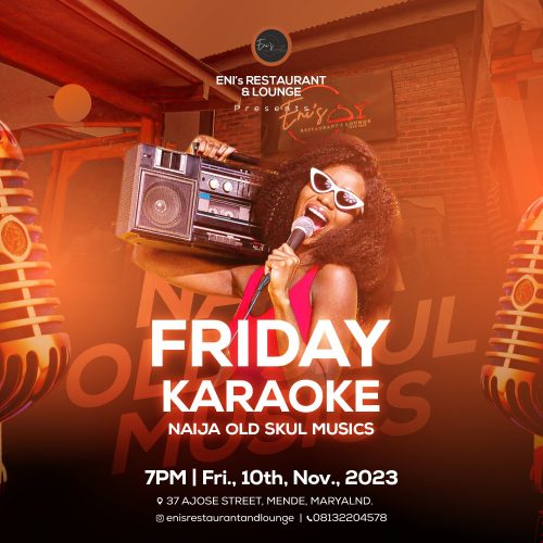 10 Nov. 2023, Friday Karaoke