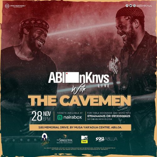 28 Nov. 2020, AbinKnvs Live with The Cavemen – Abuja