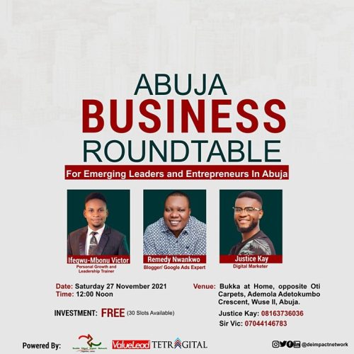 27 Nov. 2021, Abuja Business Roundtable – Abuja