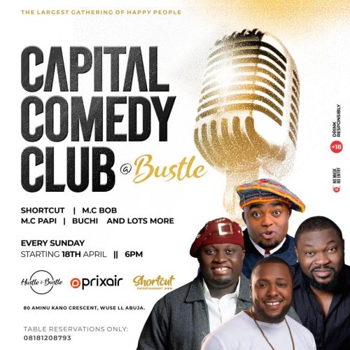 18 Apr. 2021, Capital Comedy Club – Abuja