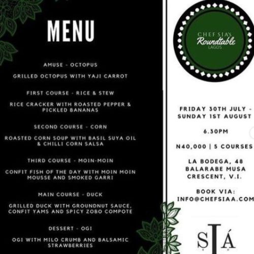 30 Jul. – 01 Aug. 2021, ‪Chef Sia’s Roundtable‬