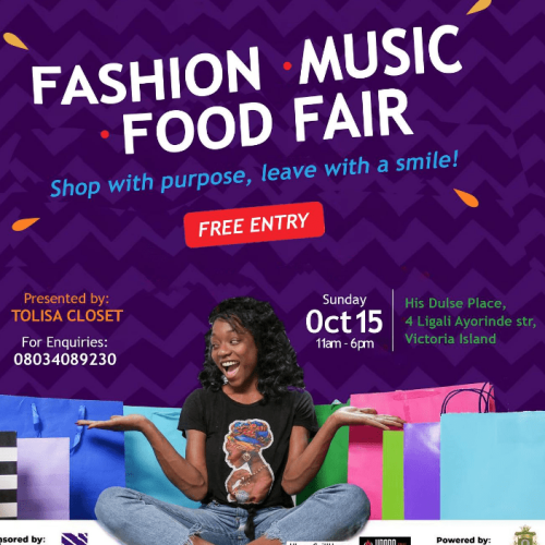 15 Oct. 2023, Fashion. Music. Food Fair