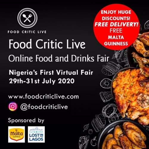 29 – 31 Jul. 2020, Food Critic Live