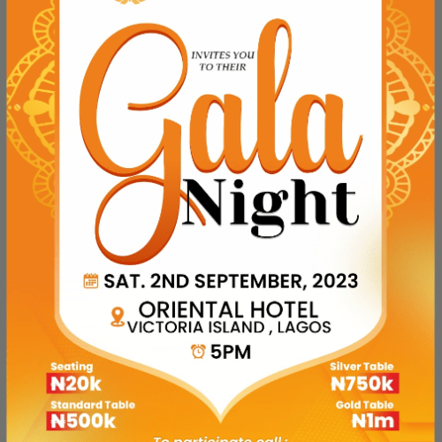 02 Sep. 2023, Lagos Int’l Film Festival Gala Night