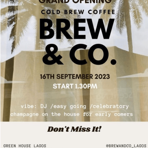 16 Sep. 2023, Grand Opening – ‪Brew & Co