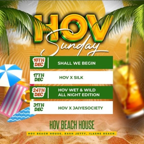 10-31 Dec, 2023- HOV Sunday.