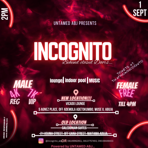 01 Sep. 2023, Incognito – Abuja