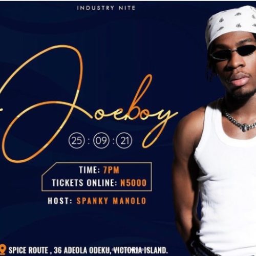 25 Sep. 2021, Joeboy