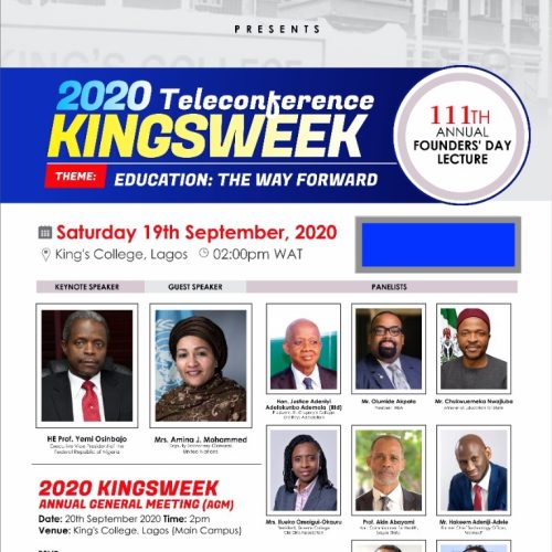 19 – 20 Sep. 2020, King’s College Old Boys Association 111th Anniversary