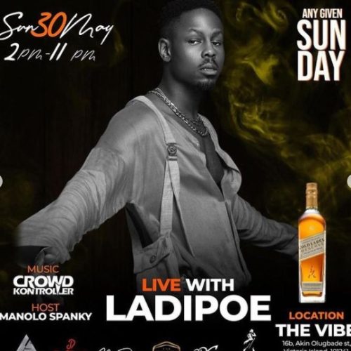 30 May 2021, Live with Ladipoe