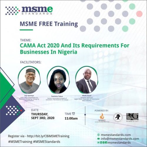 03 Sep. 2020, MSME Free Training