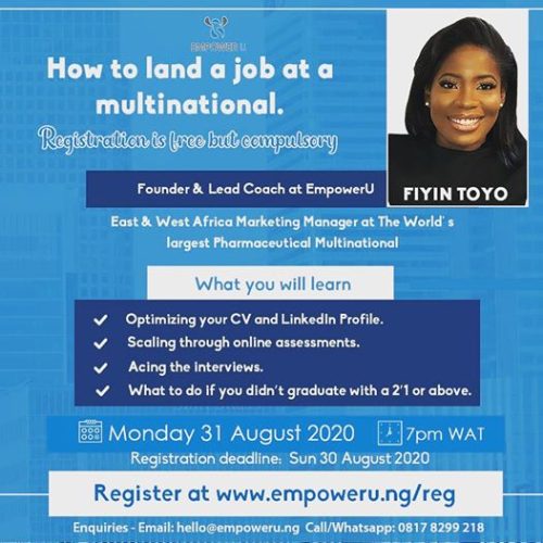 31 Aug. 2020, How To Land A Job At A Multinational