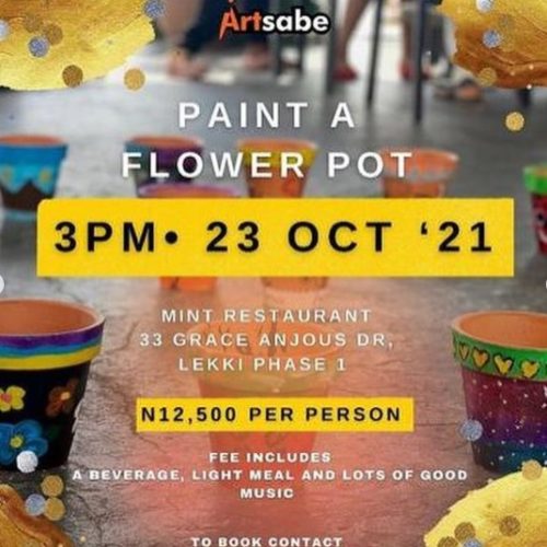 23 Oct. 2021, Paint a Flower Pot