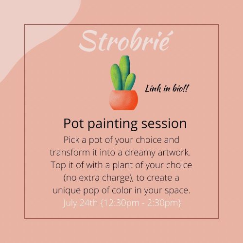 24 Jul. 2021, Pot Painting Session – Abuja