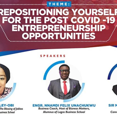 19 Sep. 2020, Repositioning Yourself For The Post COVID-19 Entrepreneurship Opportunities