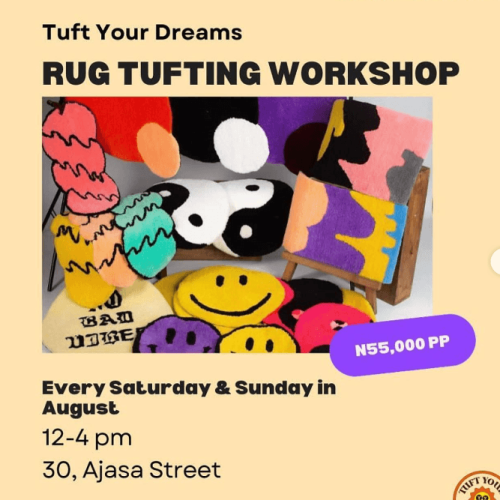 12 & 13 Aug. 2023, Rug Tufting Workshop