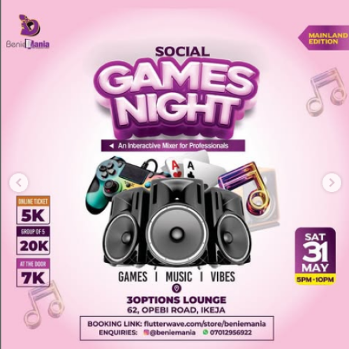 31 May 2025, Social Games Night