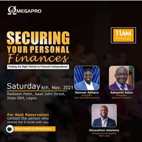 06 Nov. 2021, Securing Your Personal Finances