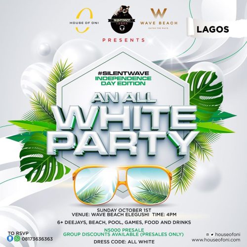 01 Oct. 2023, Silent Wave Independence Day Edition – An All White Party