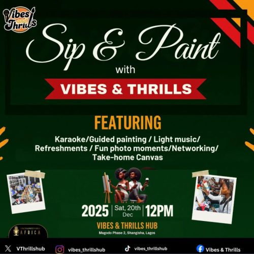 20 Dec. 2025, Sip & Paint With Vibes & Thrills