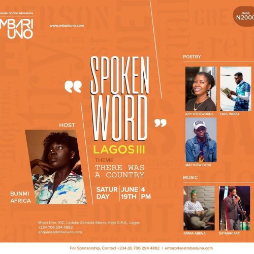 19 Jun. 2021, Spoken Word Lagos III