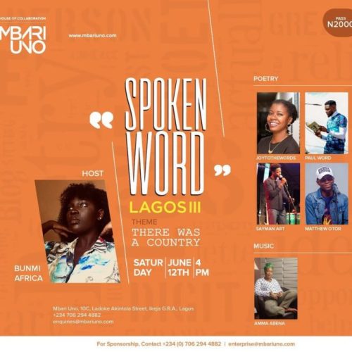 12 Jun. 2021, Spoken Word Lagos III