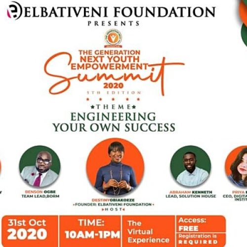 31 Oct. 2020, The Generation Next Youth Empowerment Summit 2020