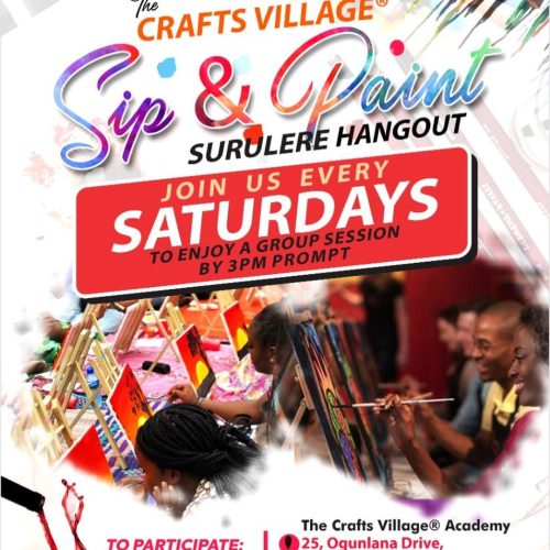 07 Aug. 2021, The Crafts Village Sip & Paint Surulere Hangout