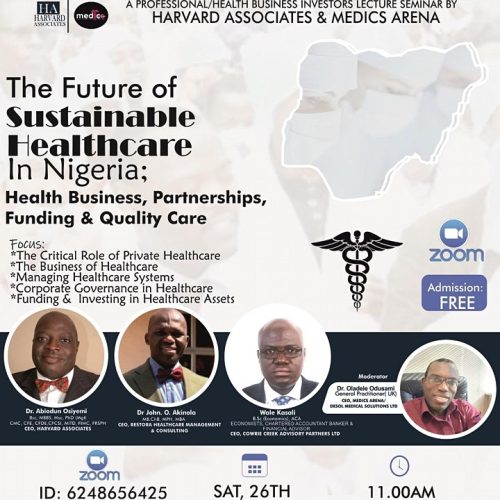 26 Sep. 2020, The Future of Sustainable Healthcare in Nigeria