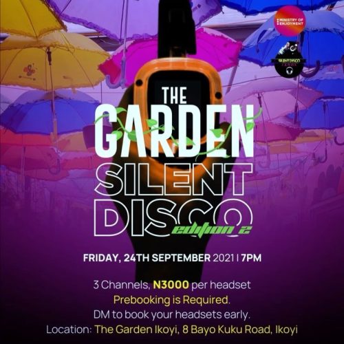 24 Sep. 2021, The Garden Silent Disco
