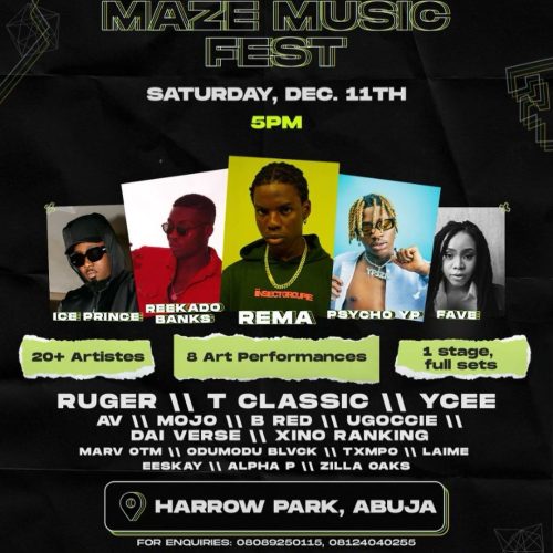 11 Dec. 2021, The Maze Music Fest – Abuja