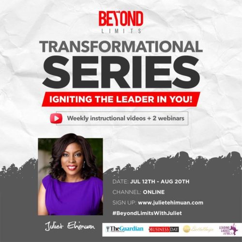 12 Jul – 20 Aug. 2020, Beyond Limits Transformational Series