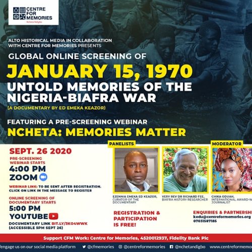 26 Sep. 2020, January 15, 1970: Untold Memories Of The Biafra War