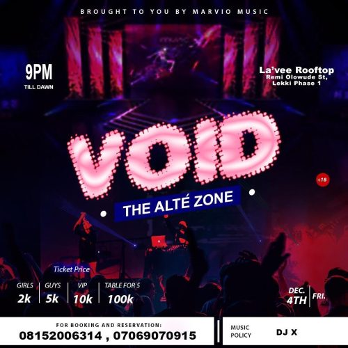04 Dec. 2020, Void The Alté Zone