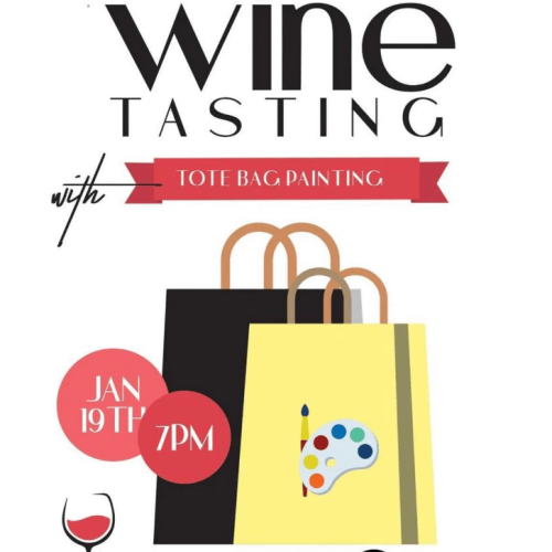 19 Jan. 2024, Wine Tasting With Tote Bag Painting