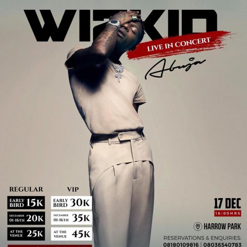 17 Dec. 2021, Wizkid Live In Concert – Abuja