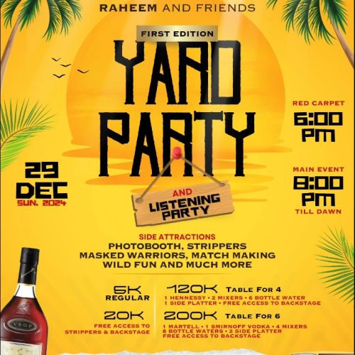 Yard Party and Listening Party