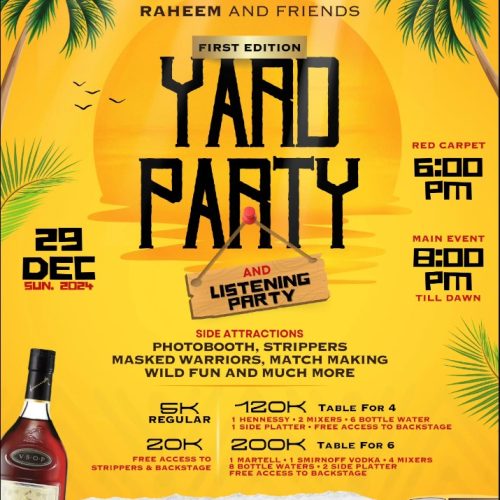 29 Dec. 2024, Yard Party and Listening Party