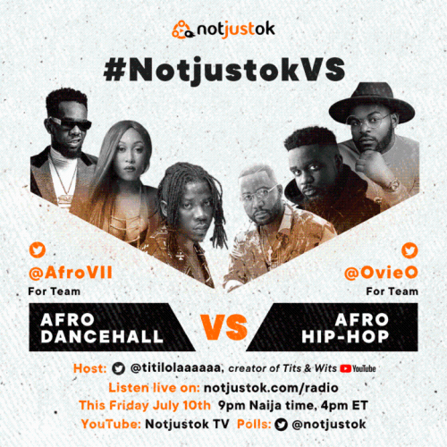 10 Jul. 2020, NotjustokVS Afro Dancehall & Hip Hop