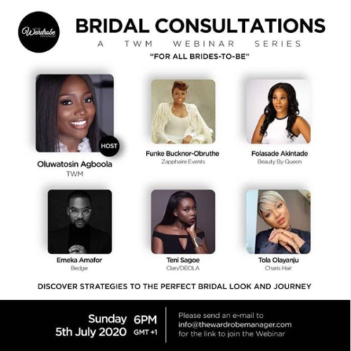 05 Jul. 2020, Bridal Consultations