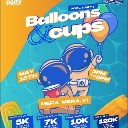 18 May. 2024, Pool Party- Ballons Cups