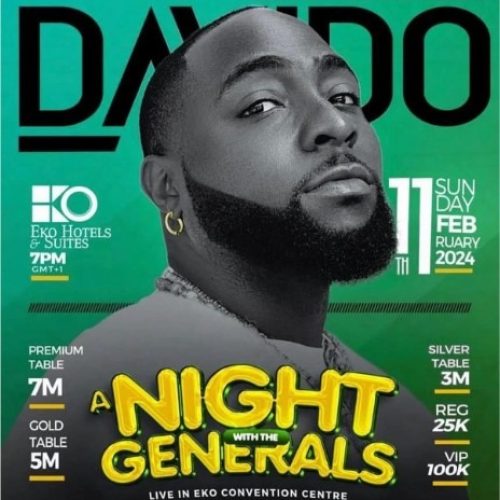 11 Feb. 2024, Davido – A Night with the Generals